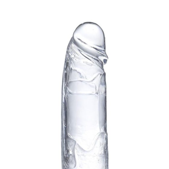 Glazed realisztikus dildó, herékkel (22 cm)