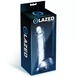 Glazed – realisztikus dildó herékkel (20 cm)