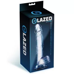 Glazed – realisztikus dildó herékkel (18 cm)