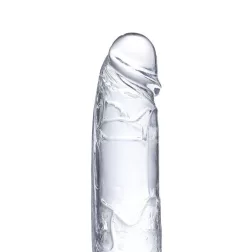 Glazed – realisztikus dildó herékkel (15,5 cm)