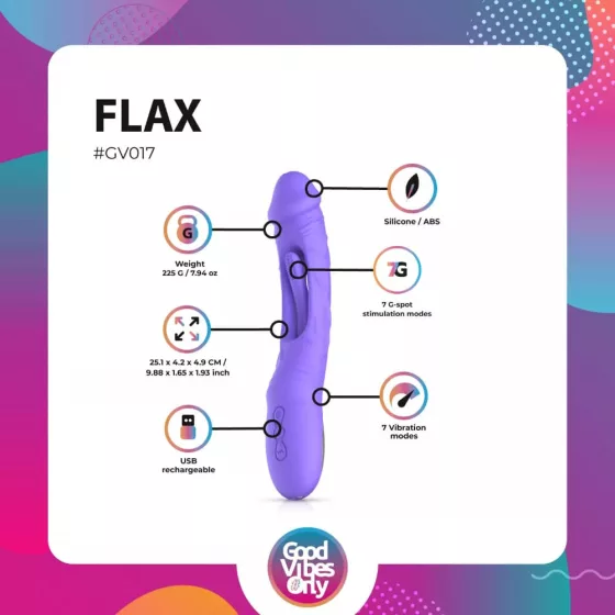 Good Vibes Only – Flax vibrátor G-Pont stimuláló ággal