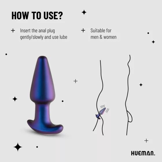 Hueman – Meteroid anál dildó a szárán forgó gyöngysorral, távirányítóval