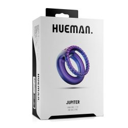   Hueman Jupiter akkumulátoros vibrációs pénisz és heregyűrű