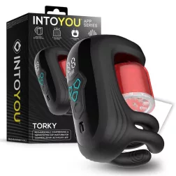   IntoYou – Torky vibrációs okos maszturbátor szorító és rezgő funkcióval (APP-os)
