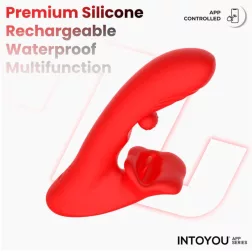   Intoyou – Franky okos klitoriszágas vibrátor G-pont stimuláló forgógolyóval (APP-os)