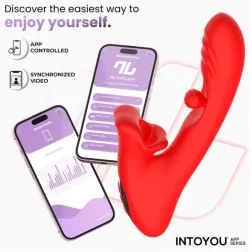   Intoyou – Franky okos klitoriszágas vibrátor G-pont stimuláló forgógolyóval (APP-os)