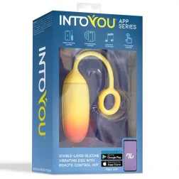 IntoYou – vibrációs tojás (APP-os) (sárga)