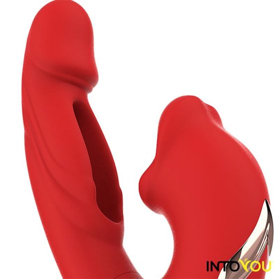 IntoYou Mouty vibrátor, mozgó szárrésszel és csiklóizgatóval (APP-os).