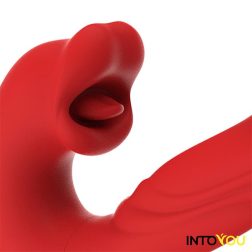   IntoYou Mouty vibrátor, mozgó szárrésszel és csiklóizgatóval (APP-os)