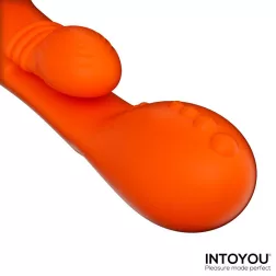   IntoYou - Ethan vibrátor, 360º-os G-pont masszírozóval, pulzációs csiklóággal (narancssárga)