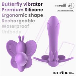 IntoYou Wingy okos pillangóvibrátor (lila) (APP-os)