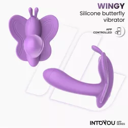 IntoYou - Wingy okos pillangóvibrátor (lila) (APP-os)