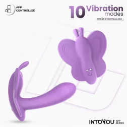 IntoYou - Wingy okos pillangóvibrátor (lila) (APP-os)