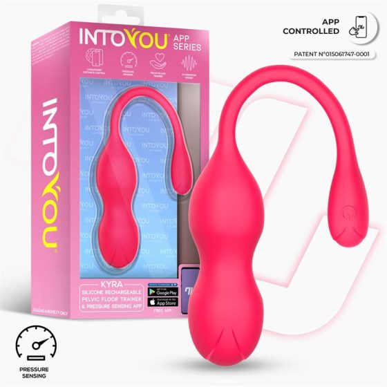 IntoYou Kyra okos vibrációs gésagolyó nyomásérzékelővel (pink) (APP-os)