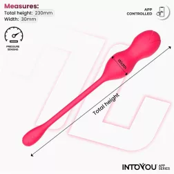   IntoYou – Kyra okos vibrációs gésagolyó nyomásérzékelővel (rózsaszín) (APP-os)