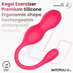   IntoYou – Kyra okos vibrációs gésagolyó nyomásérzékelővel (rózsaszín) (APP-os)