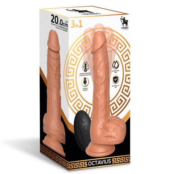 Centauro Octavius rotáló és fel-le mozgó vibrátor, távirányítóval (20 cm)