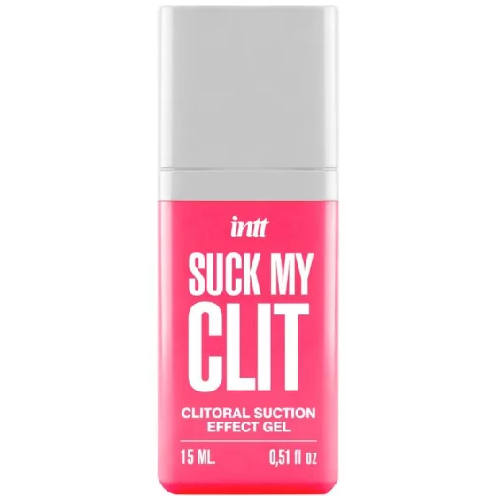 INTT – Suck My Clit! szívó érzést keltő stimuláló gél hölgyeknek, eperillatú (15 ml) 