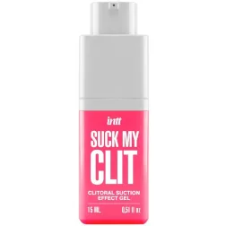   INTT – Suck My Clit! szívó érzést keltő stimuláló gél hölgyeknek, eperillatú (15 ml) 
