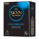 Skyn 24 db latex mentes óvszer, extra síkostással