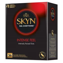   Skyn – Intense Feel latexmentes óvszer, stimuláló felülettel (36 db)