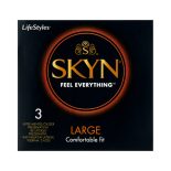 Skyn Large 3 db latex mentes, nagyméretű óvszer