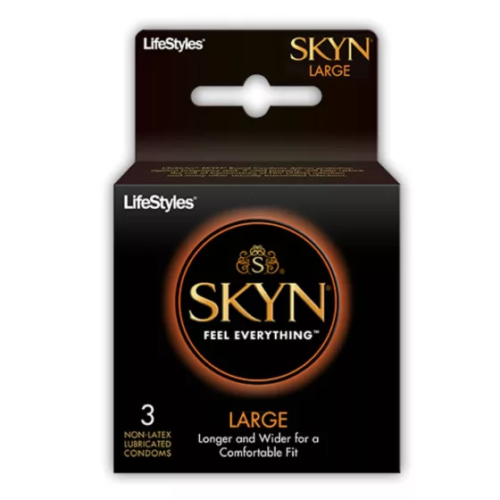 Skyn Large 3 db latex mentes, nagyméretű óvszer