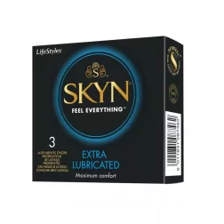   Skyn – Extra Lubricated latexmentes óvszer, extra síkostással (3 db)