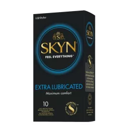   Skyn – Extra Lubricated latexmentes óvszer, extra síkostással (10 db)