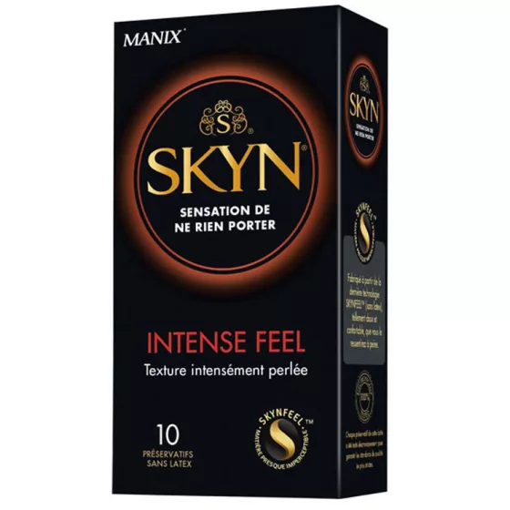 Skyn – Intense Feel latexmentes óvszer, stimuláló felülettel (10 db)