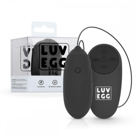 Luv Egg távirányítható vibrációs tojás (fekete).