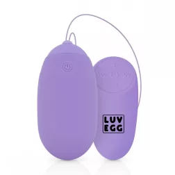 Luv Egg – XL távirányítható vibrációs tojás (lila).