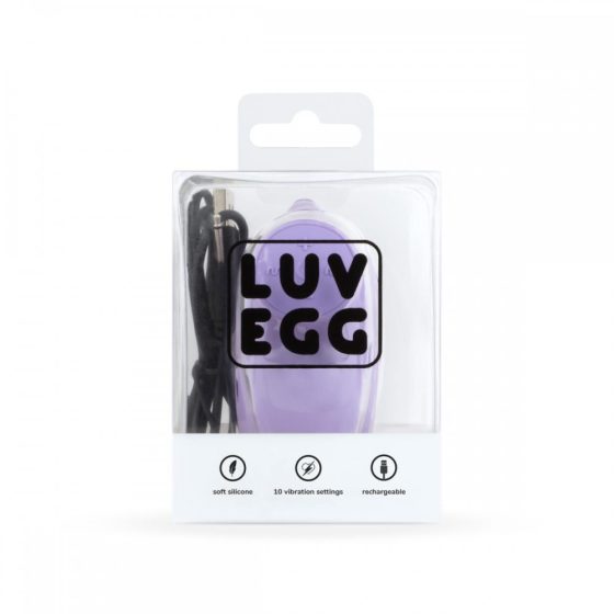 Luv Egg XL távirányítható vibrációs tojás (lila)