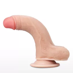   LoveToy – Sliding-Skin realisztikus bőrös dildó (17,8 cm, 7")