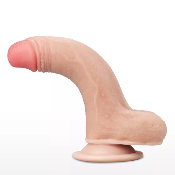 LoveToy – Sliding-Skin realisztikus bőrös dildó (17,8 cm, 7")