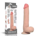   LoveToy – Sliding-Skin realisztikus bőrös dildó (22,6 cm, 9")