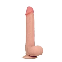   LoveToy – Sliding-Skin realisztikus bőrös dildó (22,6 cm, 9")