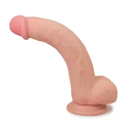   LoveToy – Sliding-Skin realisztikus bőrös dildó (24 cm, 9,5")