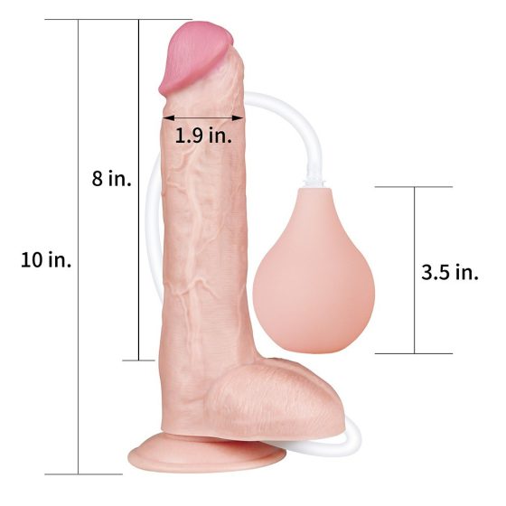 LoveToy Squirt Extreme 10" spriccelő dildó (25 cm)