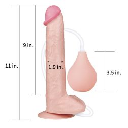 LoveToy Squirt Extreme 11" spriccelő dildó (28 cm)