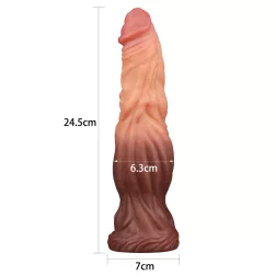 Nature Cock – dupla rétegű, szilikon dildó (9,5")