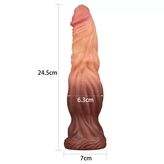 Nature Cock – dupla rétegű, szilikon dildó (9,5")