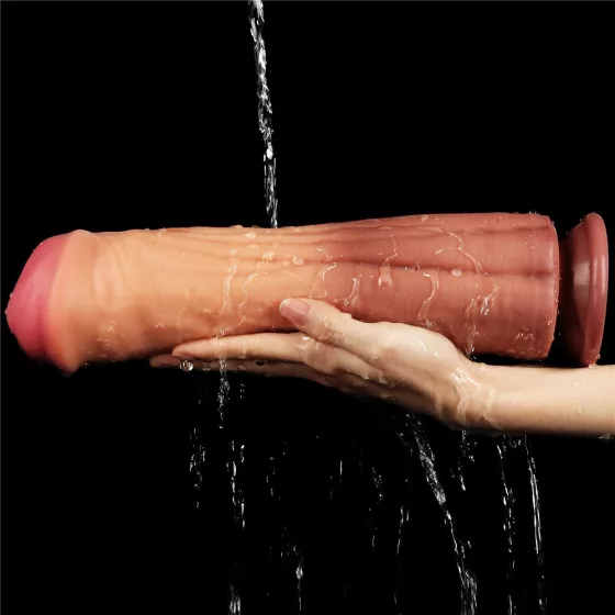 Nature Cock – dupla rétegű, szilikon dildó (12")