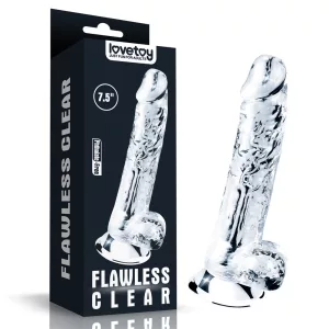 LoveToy – Flawless tapadótalpas dildó (7,5")