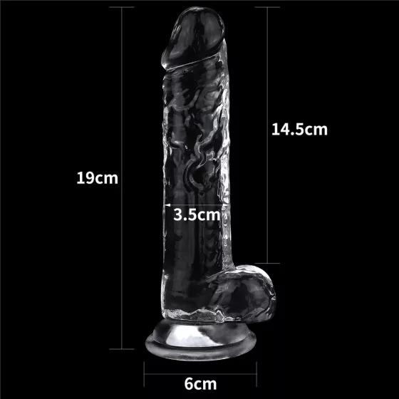 LoveToy – Flawless tapadótalpas dildó (7,5")