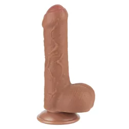   LoveToy – Sliding-Skin realisztikus világosbarna bőrös dildó (17,8 cm, 7")