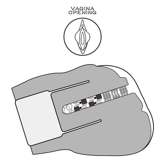 LoveToy Streetgirl's Sensation Pulse III. maszturbátor - szívó, vibrációs funkcióval (barna bőrszín)