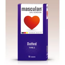Masculan – Dotted rücskös felületű óvszer (10 db)