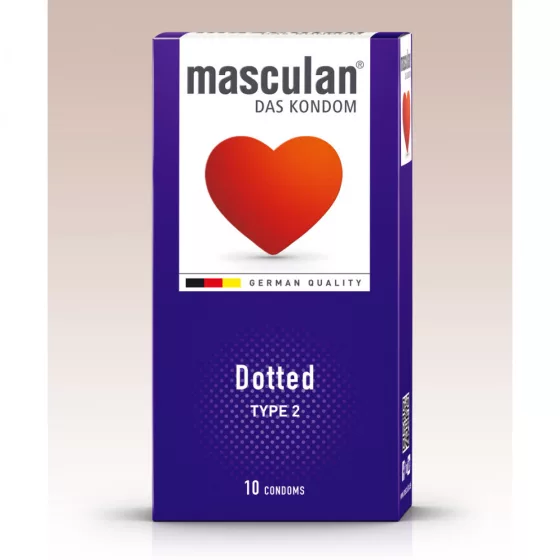 Masculan – Dotted rücskös felületű óvszer (10 db)