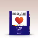 Masculan Dotted rücskös felületű óvszer (3 db)